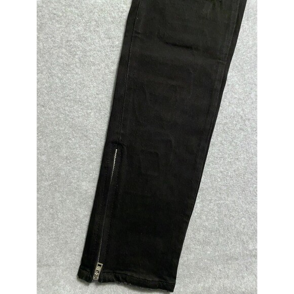 Parlay Jeans Mens 32 x 33 Black Red Denim Cotton Stretch Embroidered Street Wear - Picture 3 of 16